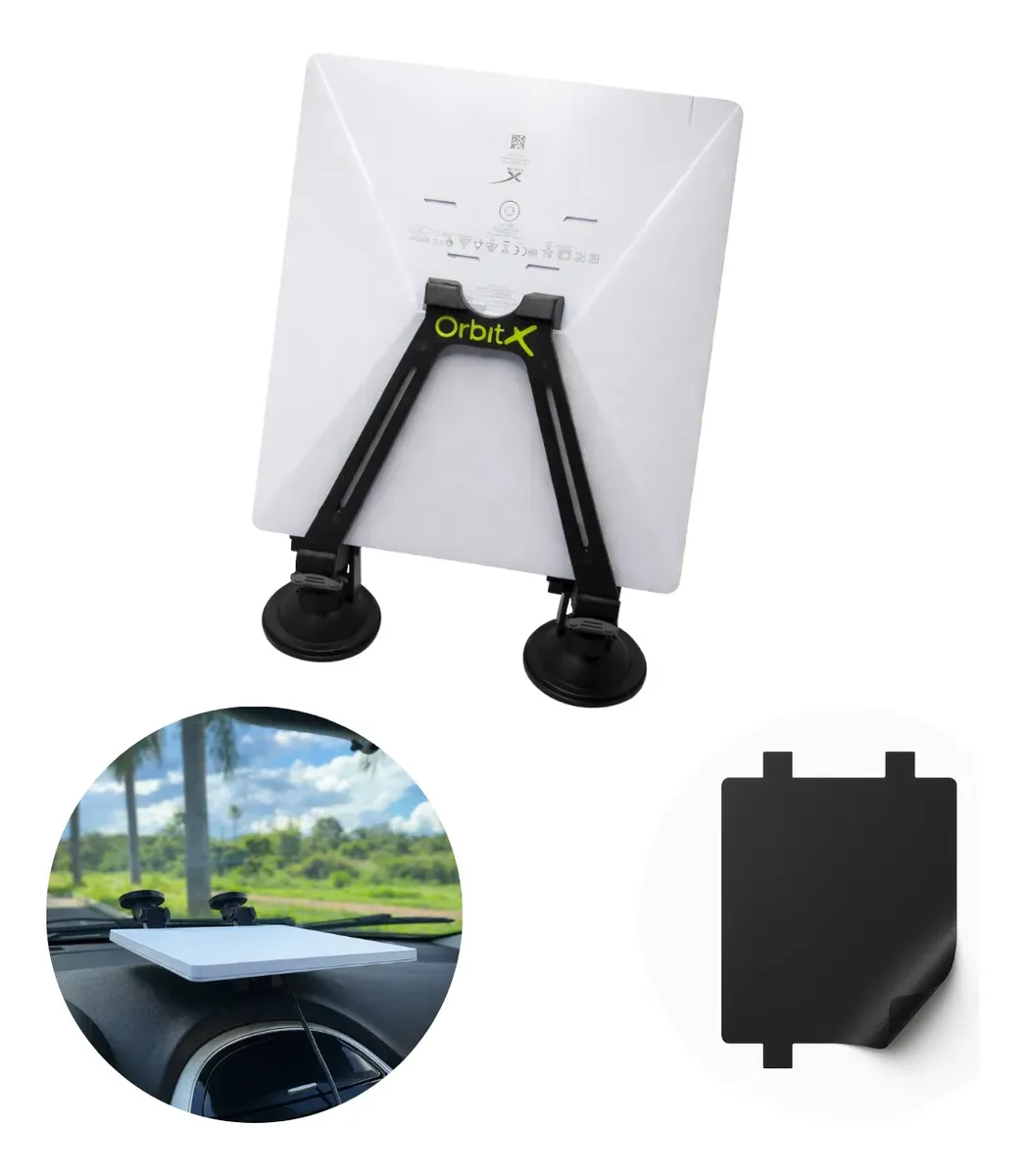Kit OrbitX com suporte de painel e película antirreflexo para Starlink Mini